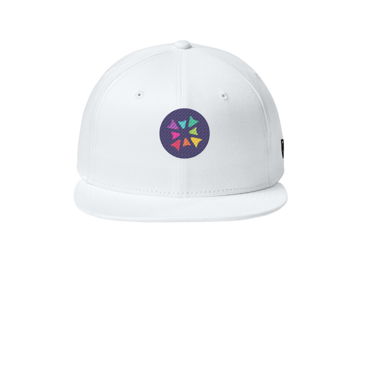 New Era - Flat Bill Snapback Cap — Flag White