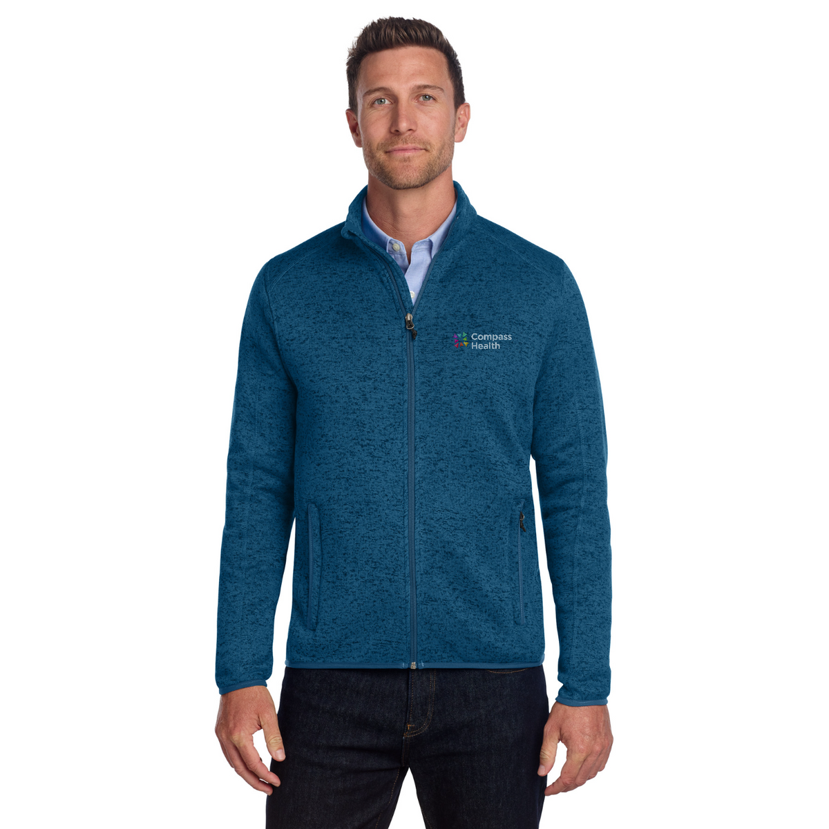Port Authority Sweater Fleece Jacket — model