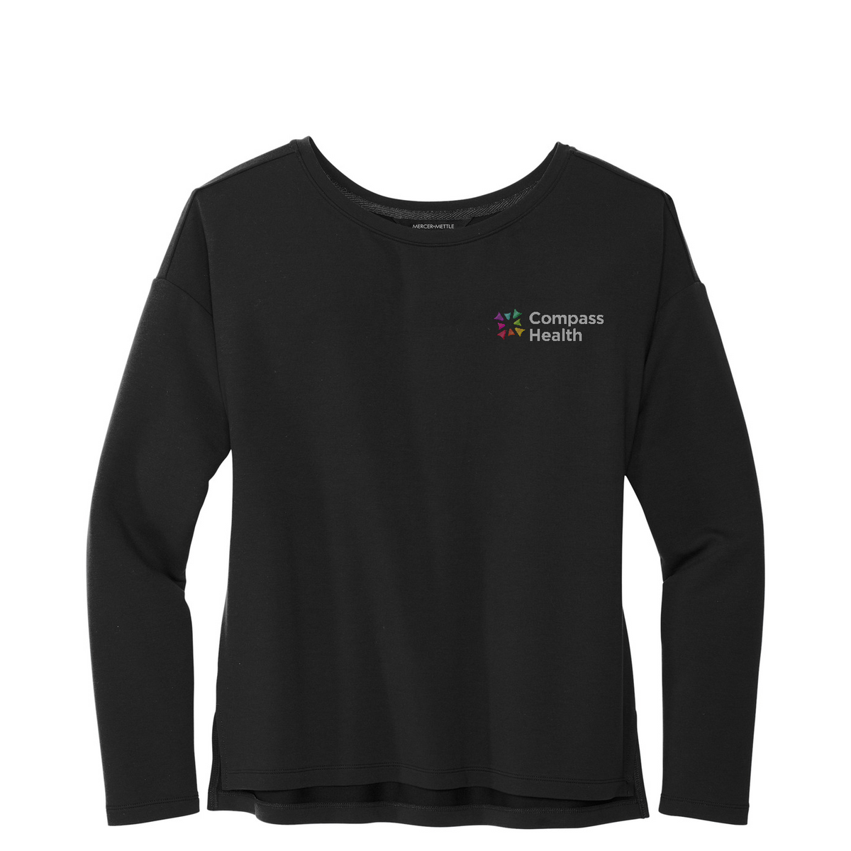 Mercer+Mettle Women's Stretch Drop Shoulder Pullover — Deep Black
