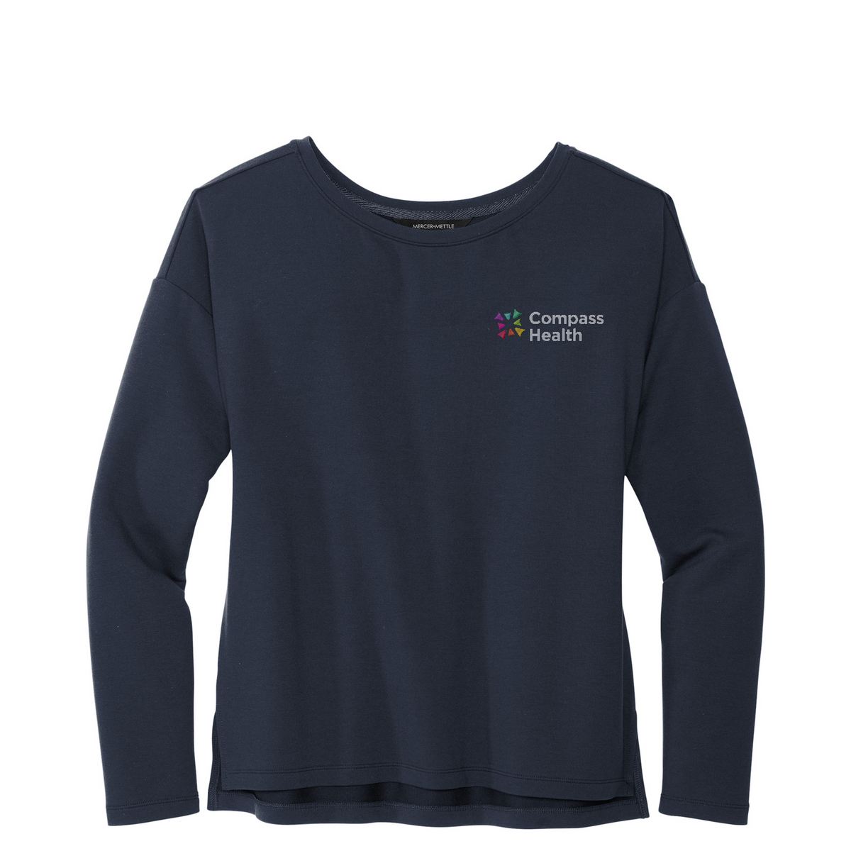 Mercer+Mettle Women's Stretch Drop Shoulder Pullover — Night Navy