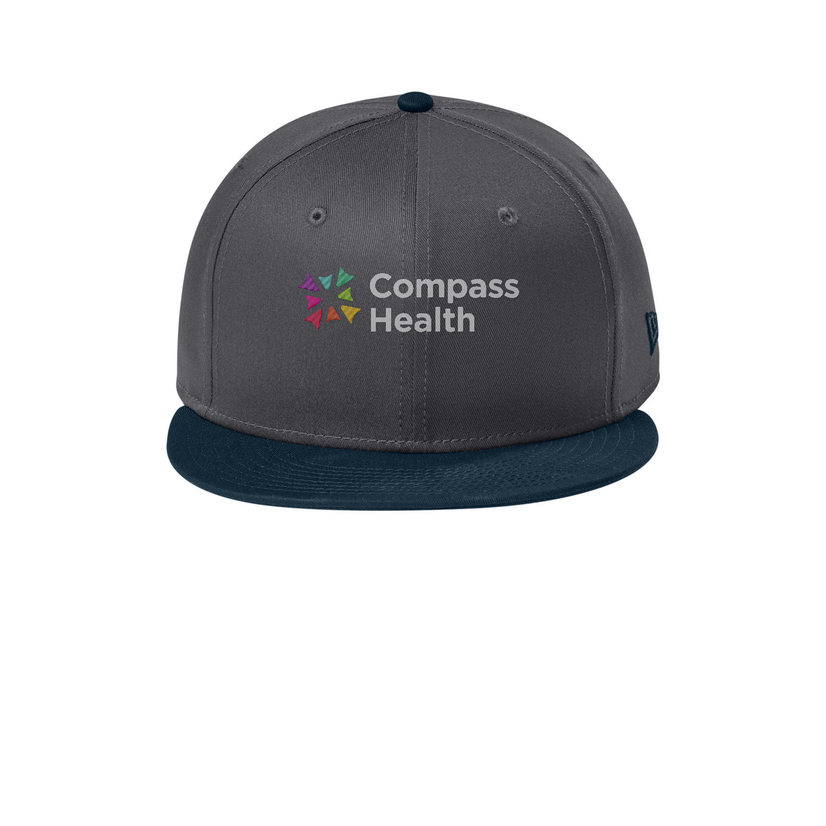 New Era - Flat Bill Snapback Cap — Flag Charcoal/ Deep Navy