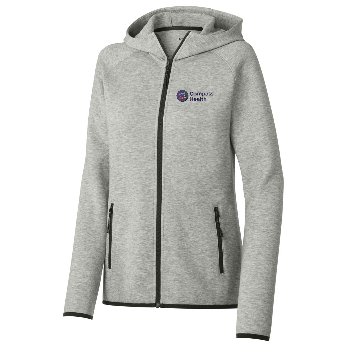 Sport-Tek Women's Phenom Full-Zip Hoodie — Athletic Heather
