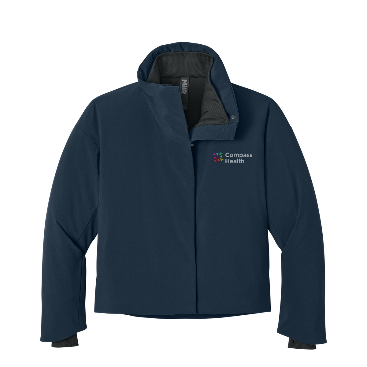 MiiR Women's Sashiko Full-Zip Stretch Puffy — Indigo Navy
