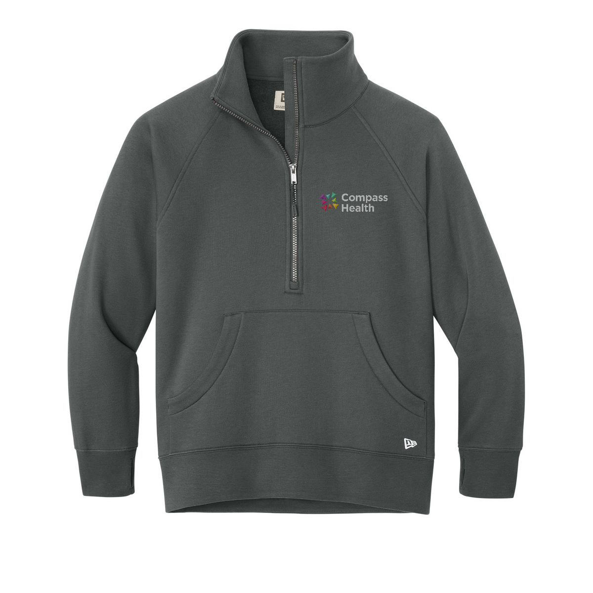 New Era Women's Heritage Fleece 1/2-Zip — Graphite
