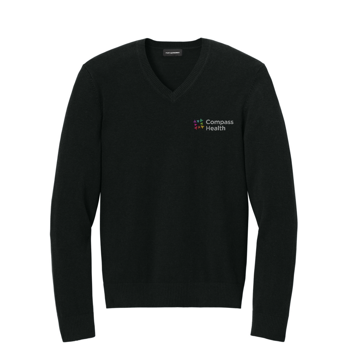 Port Authority Easy Care V-Neck Sweater — Deep Black