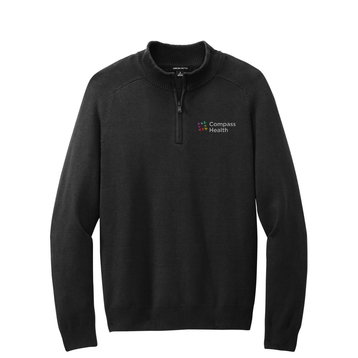Mercer+Mettle 1/4-Zip Sweater — Deep Black