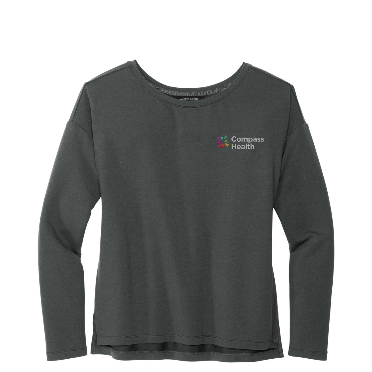 Mercer+Mettle Women's Stretch Drop Shoulder Pullover — Anchor Grey