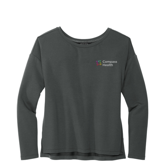 Mercer+Mettle Women's Stretch Drop Shoulder Pullover — Anchor Grey