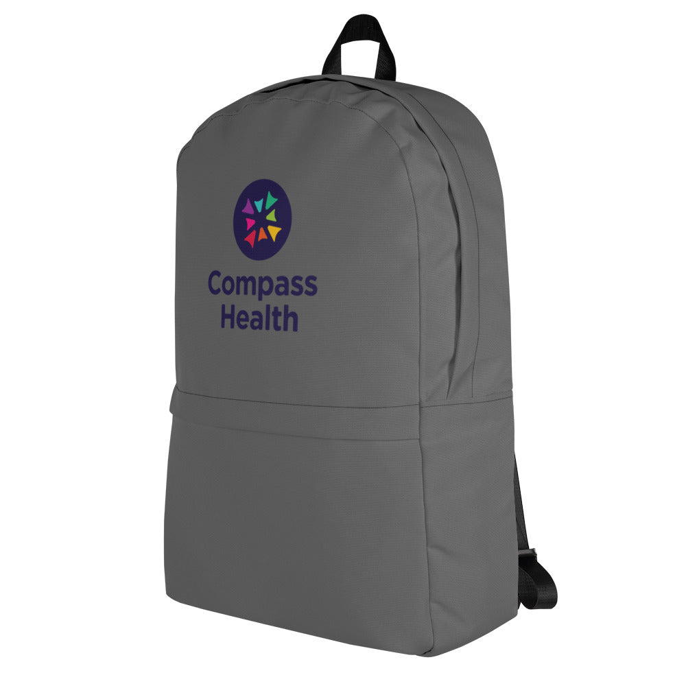 All-Over Print Backpack - Compass Health – Compass Health Store