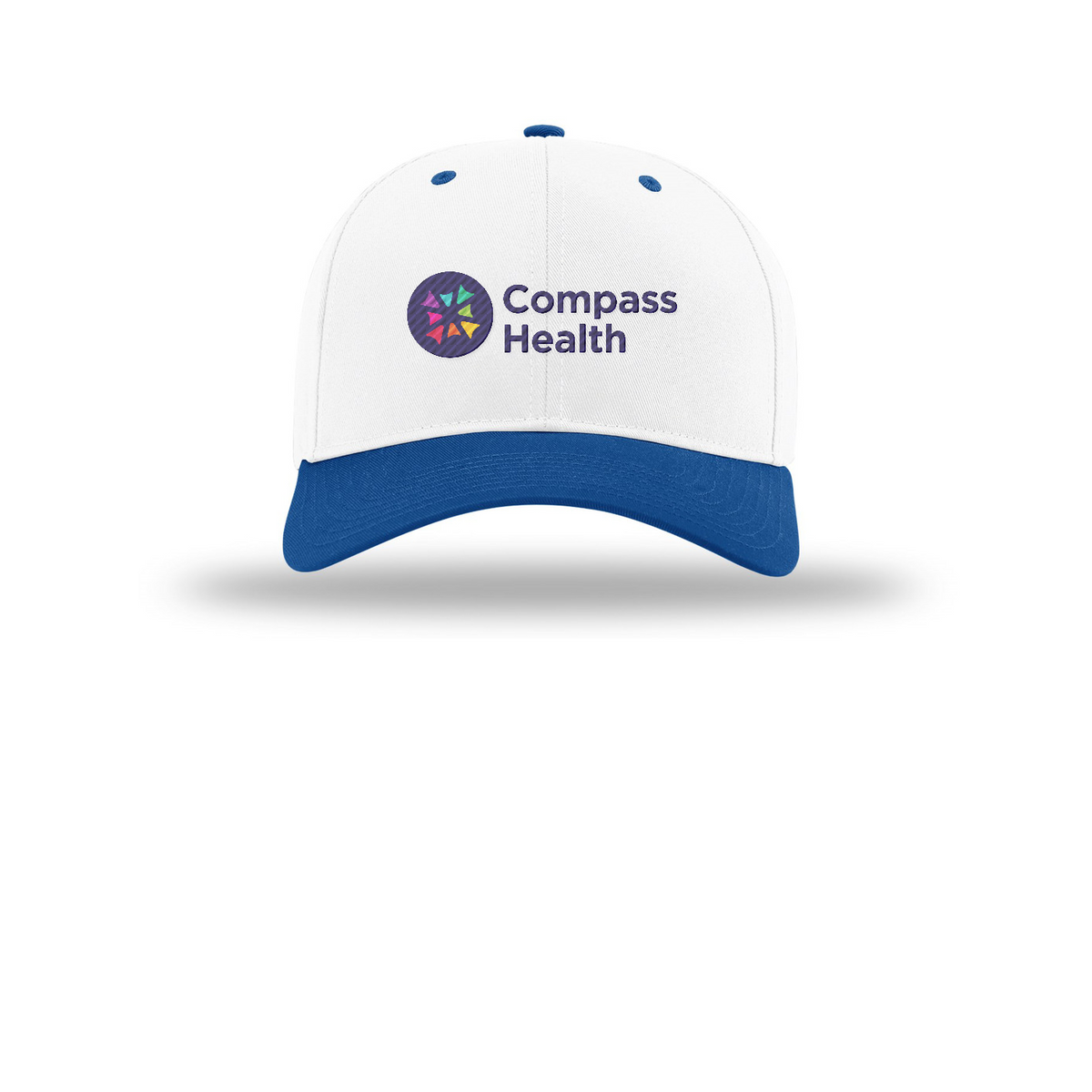 Richardson Pro Twill Snapback — White/ White/ Royal