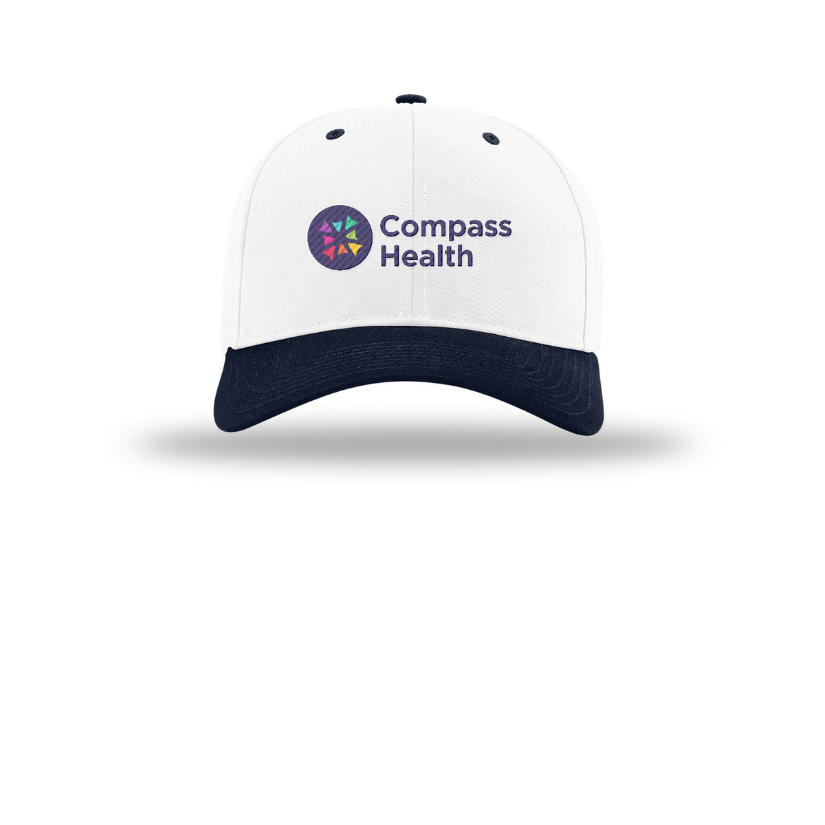 Richardson Pro Twill Snapback — White/ White/ Navy