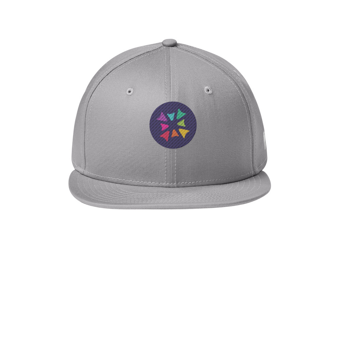 New Era - Flat Bill Snapback Cap — Flag Grey
