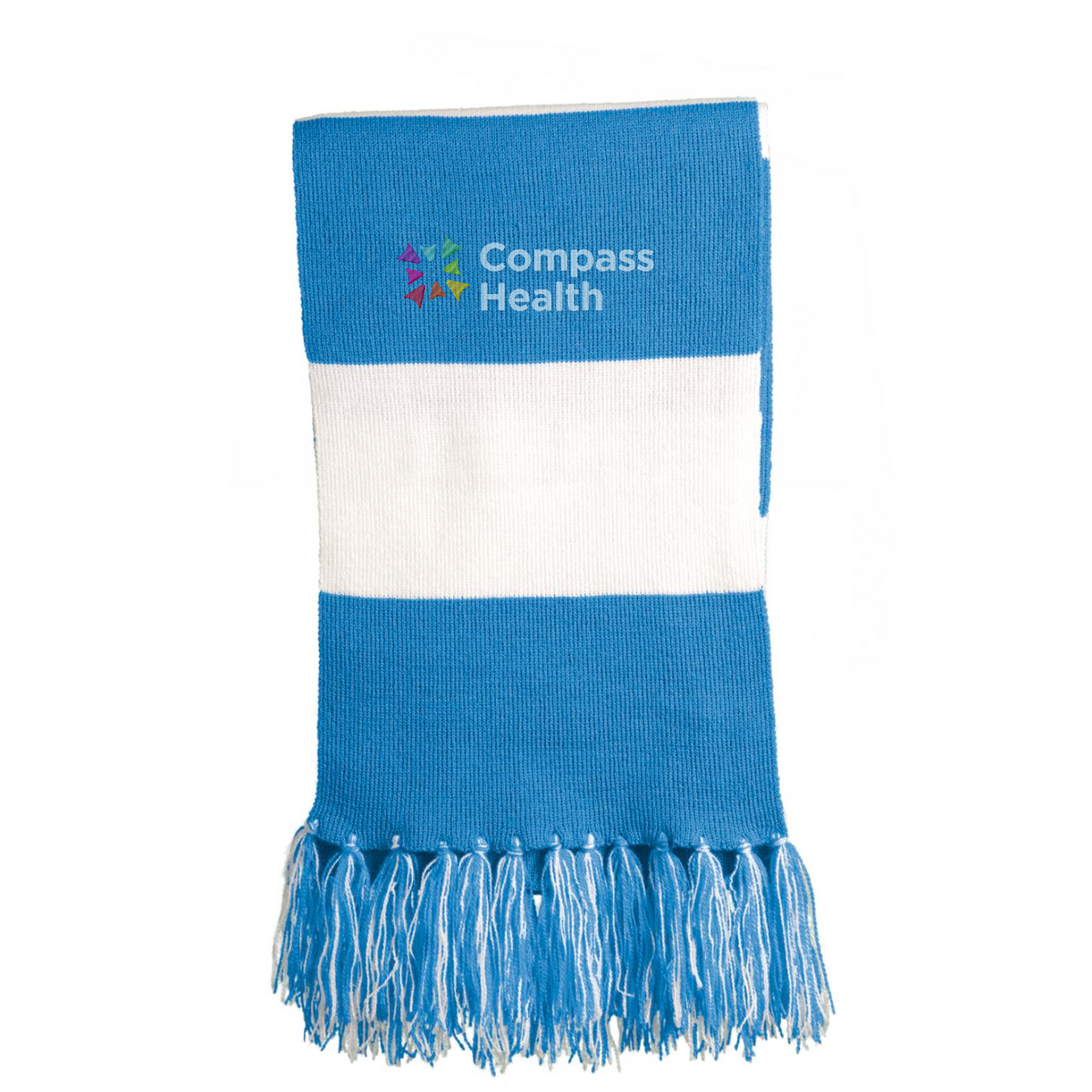 Sport-Tek Spectator Scarf — Carolina Blue/ White