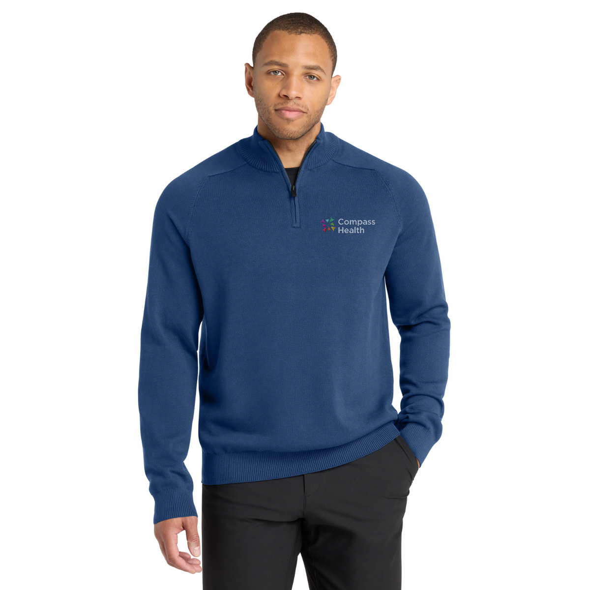 Mercer+Mettle 1/4-Zip Sweater — model