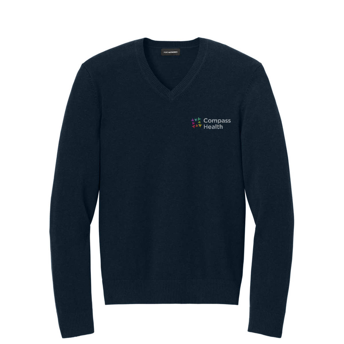 Port Authority Easy Care V-Neck Sweater — River Blue Navy