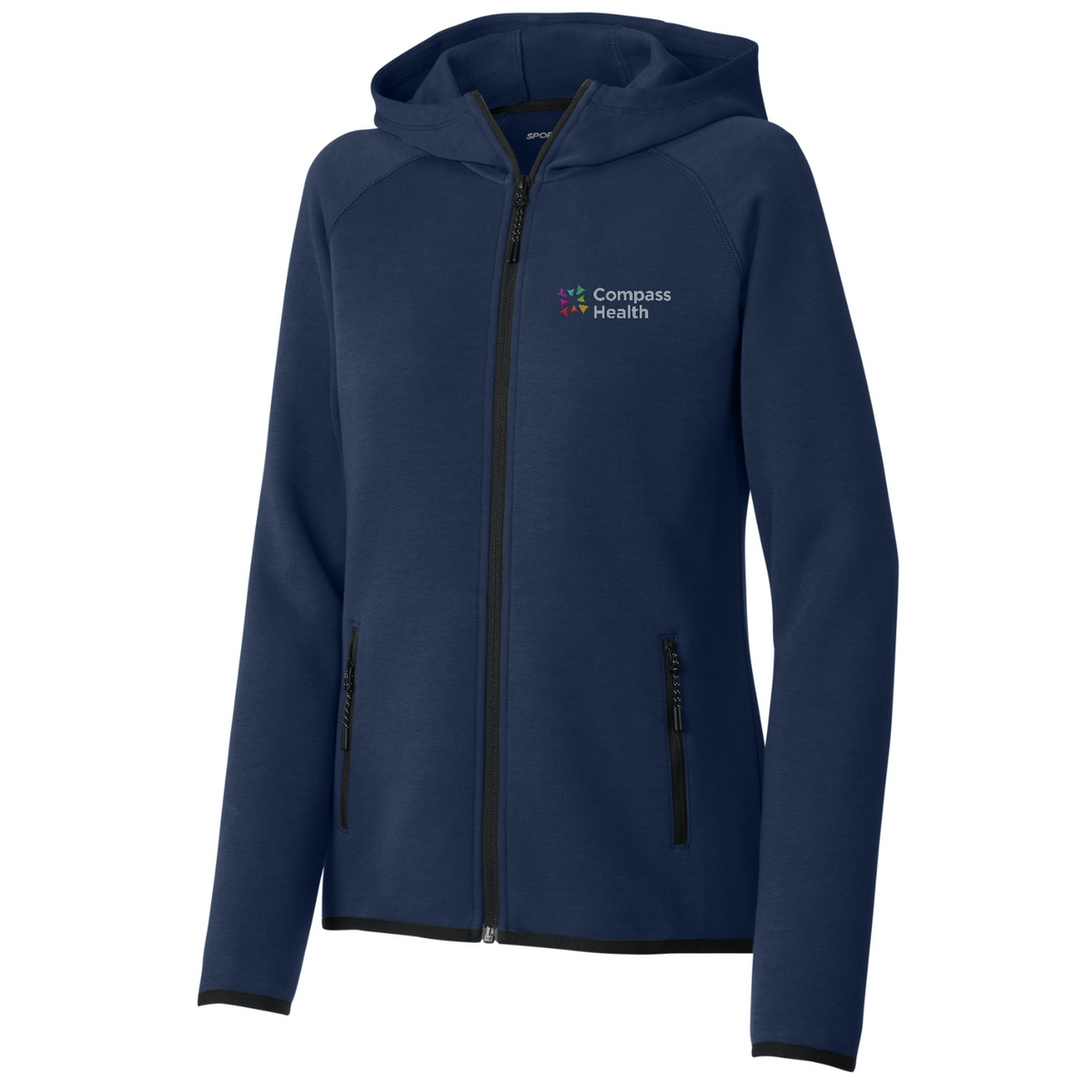 Sport-Tek Women's Phenom Full-Zip Hoodie — True Navy