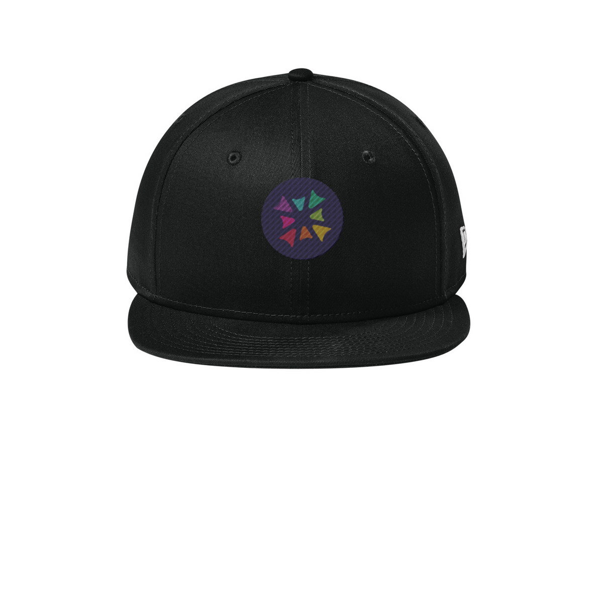New Era - Flat Bill Snapback Cap — Flag Black