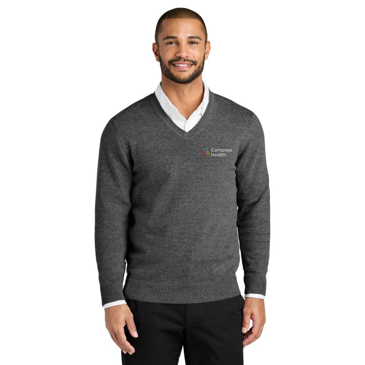 Port Authority Easy Care V-Neck Sweater — model
