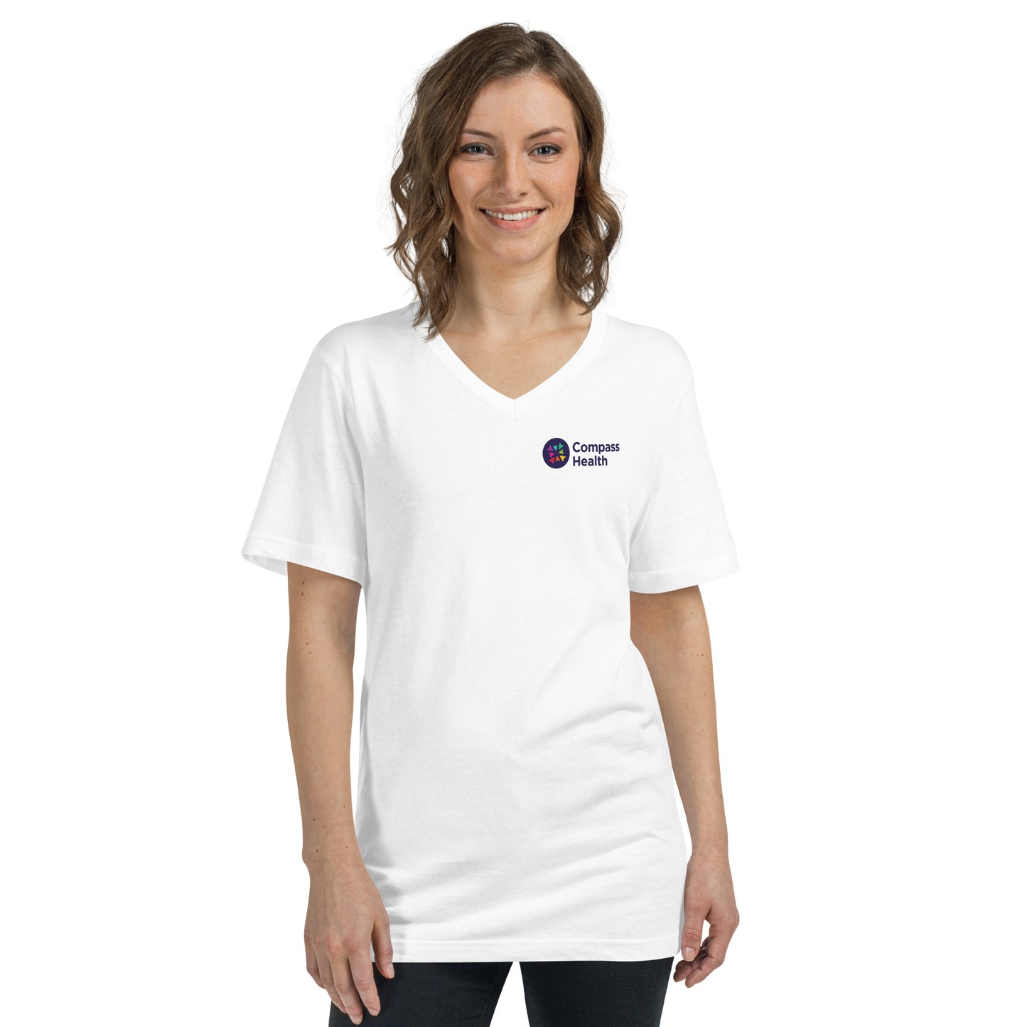 Unisex Short Sleeve V-Neck T-Shirt