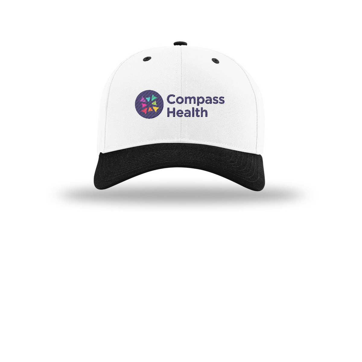 Richardson Pro Twill Snapback — White/ White/ Black