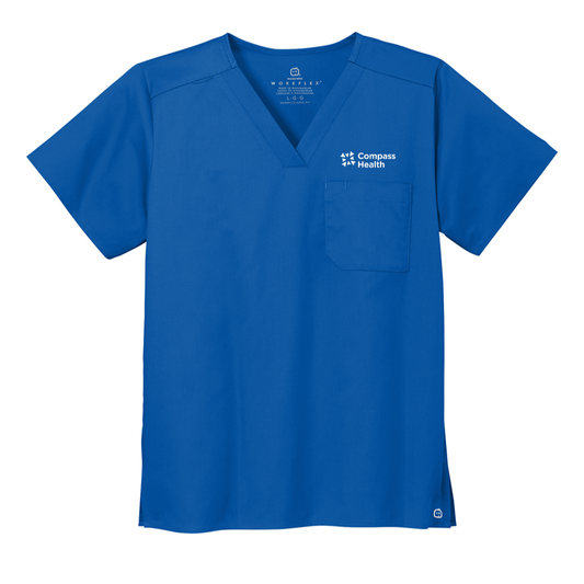 Wink® Unisex WorkFlex Chest Pocket V-Neck Top