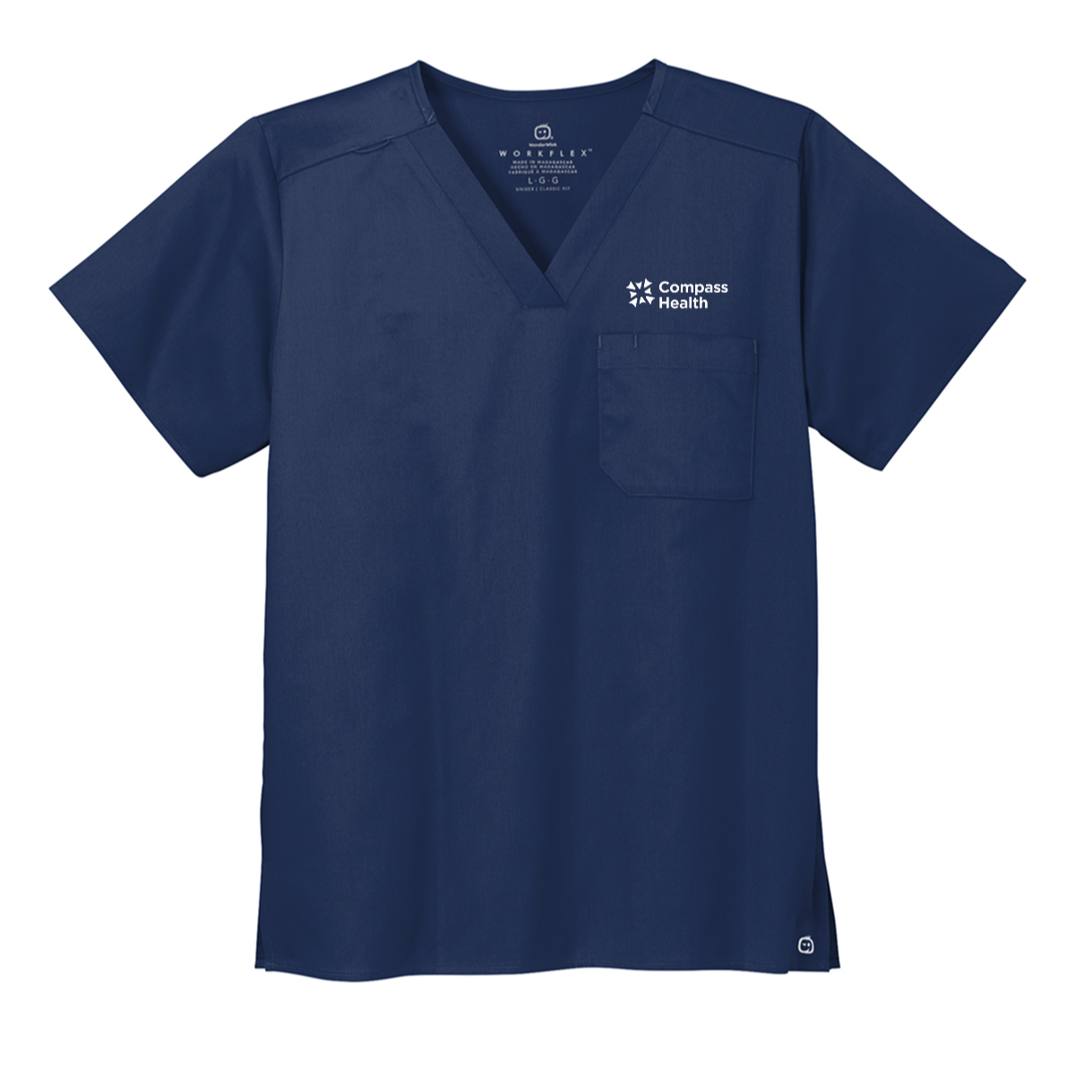 Wink® Unisex WorkFlex Chest Pocket V-Neck Top