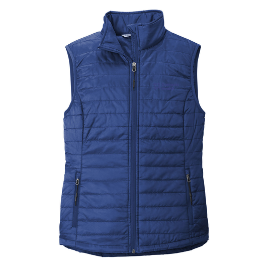 Port Authority® Women's Packable Puffy Vest - Alternate Logo